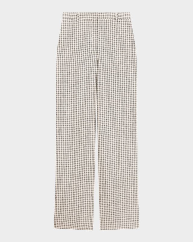 Classic Straight Check Trousers